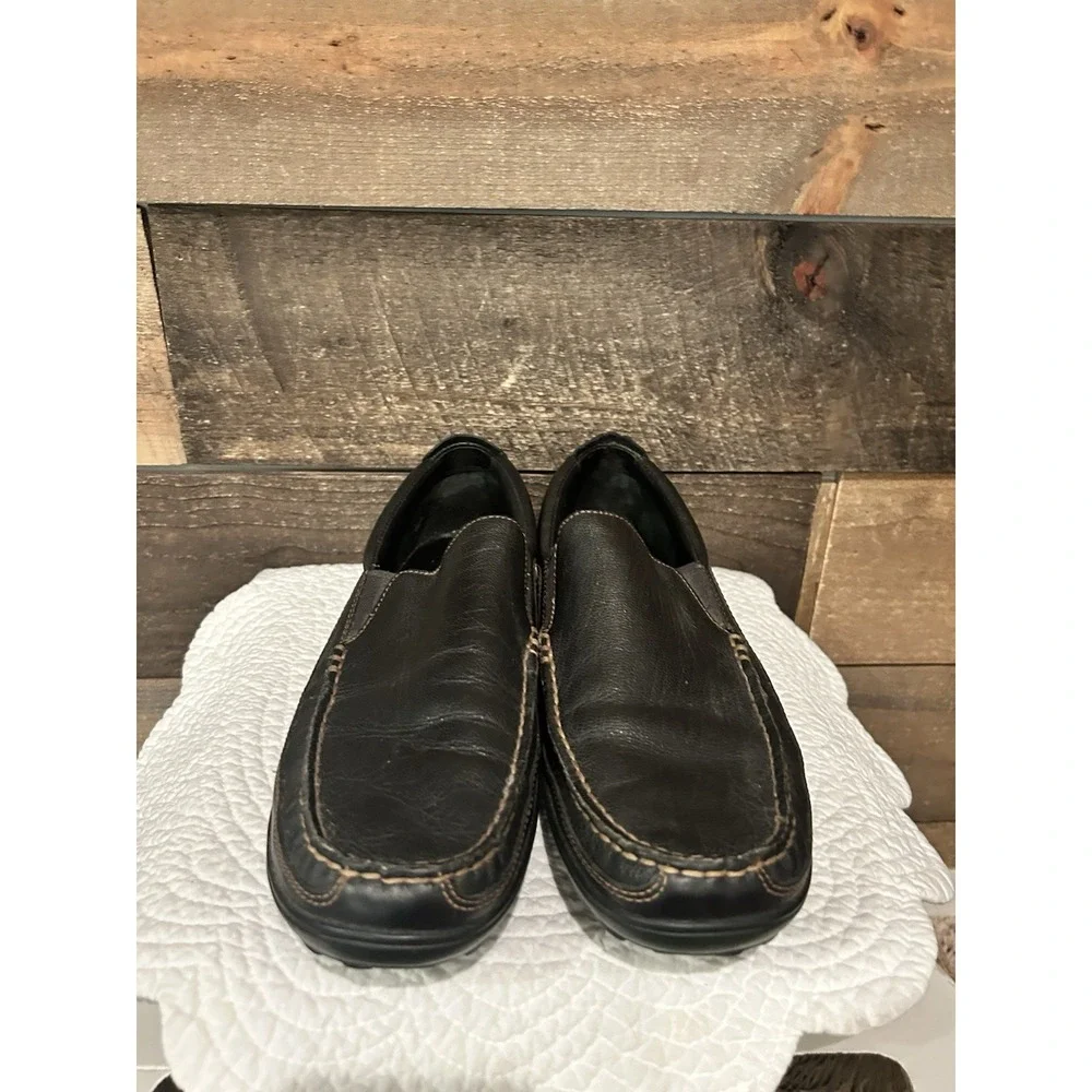 Cole Haan Tucker Venetian Black Leather Loafers CO3557 Sz 9.5‎ M Driving Slip On